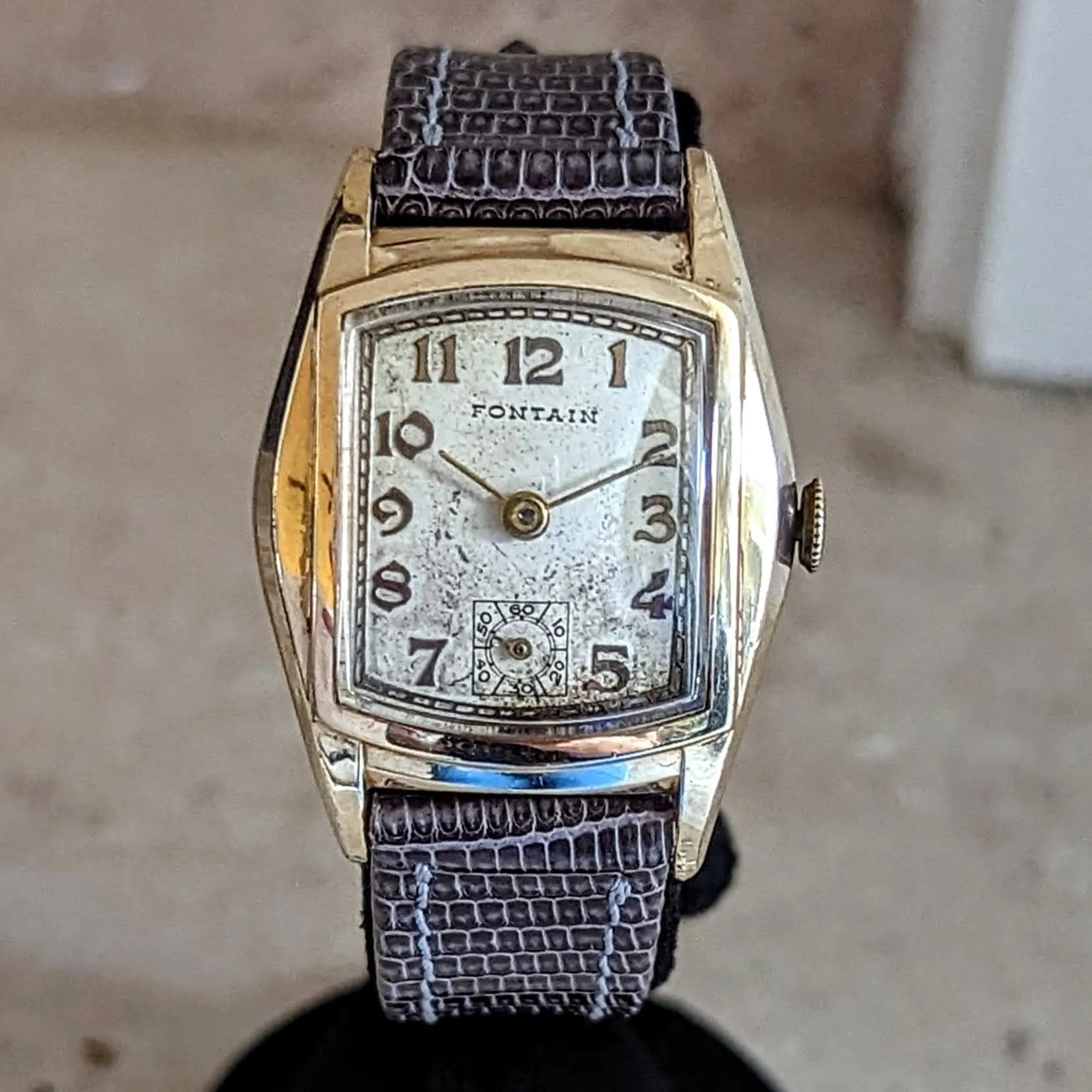FONTAIN Wristwatch by Helbros Watch Co. 7 Jewels Cal. 111 Swiss Made Watch