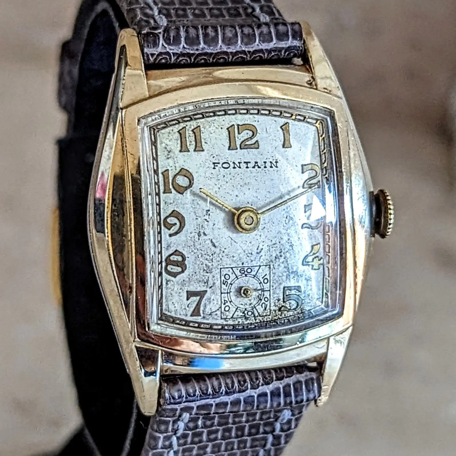 FONTAIN Wristwatch by Helbros Watch Co. 7 Jewels Cal. 111 Swiss Made Watch