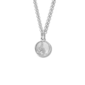 Foxglove Necklace Pendant Silver