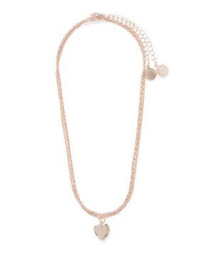 Frankie Heart Locket 2 Row Necklace