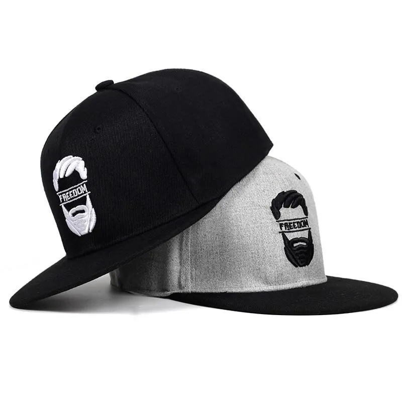 Freedom embroidery snapback baseball cap / Rock Style caps for men & women