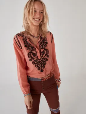 Gabriela Blouse - Raspberry
