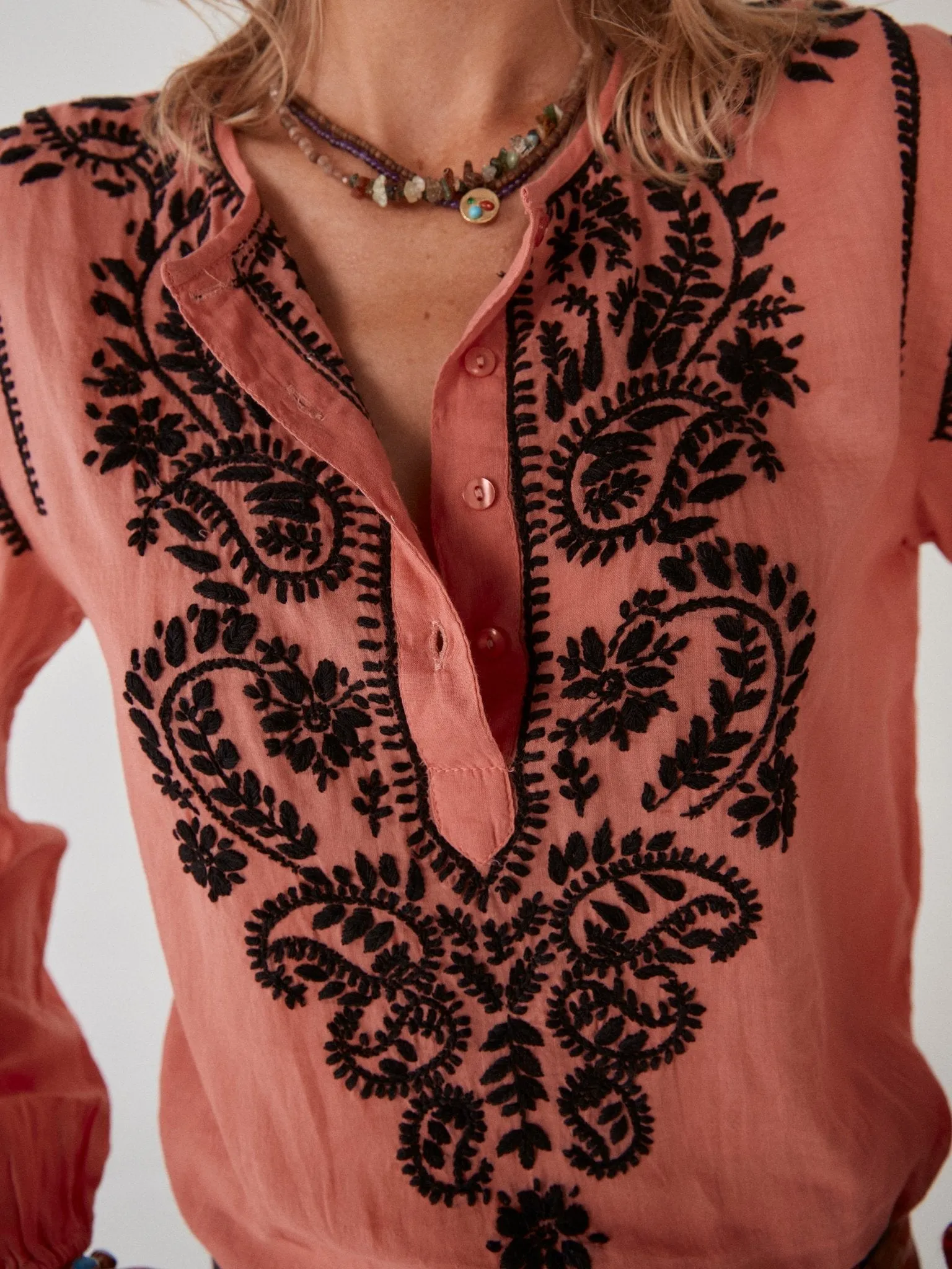 Gabriela Blouse - Raspberry