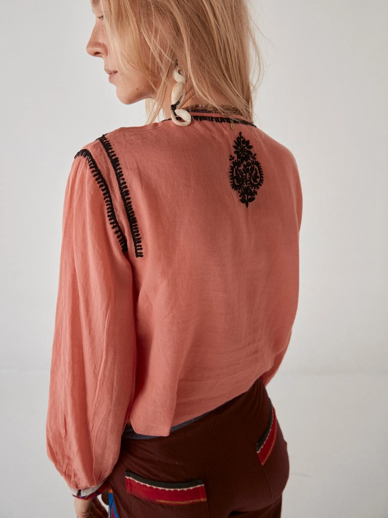 Gabriela Blouse - Raspberry