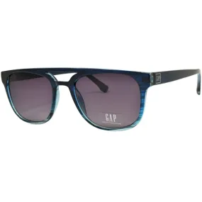 Gap Unisex Sunglasses - Blue Grad Rectangular Frame Brown Lens | GAP SGP404 BLE