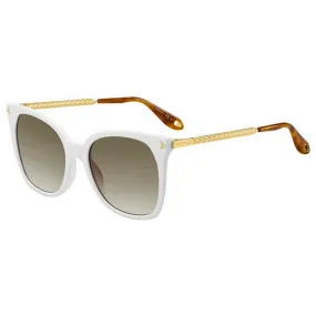 Givenchy Women's Sunglasses - White Gold Cat Eye Frame | GIVENCHY GV7097/S VK6/HA