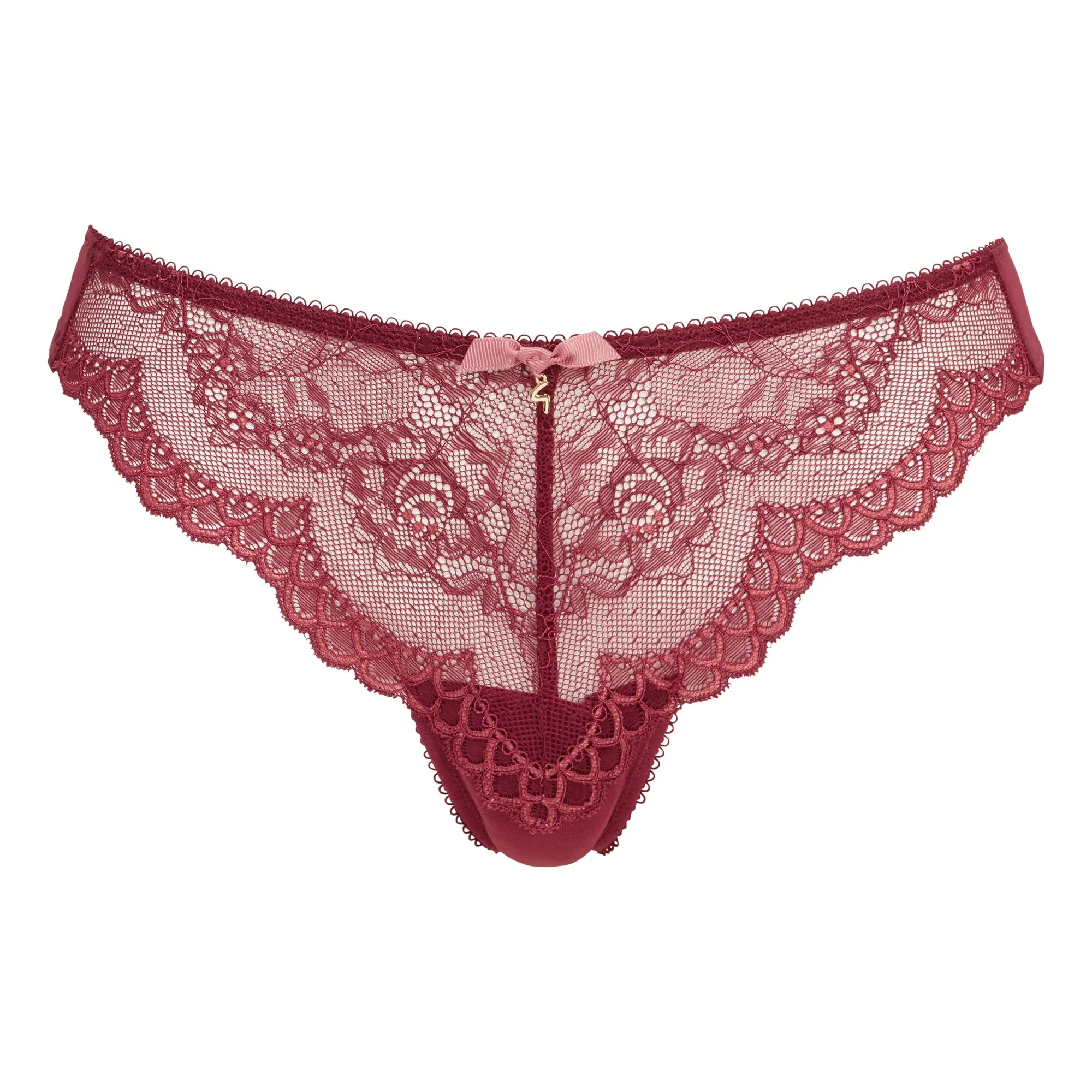 Gossard Superboost Lace Thong Panty Cranberry/Raspberry Sorbet