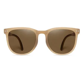 Grace | Square/Beige/TR90 Folding Sunglasses