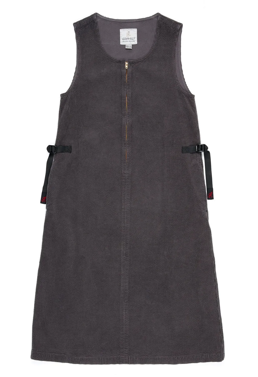 Gramicci Women's Waffle Cord Mid-Length Dress - Foggy Grey Dye