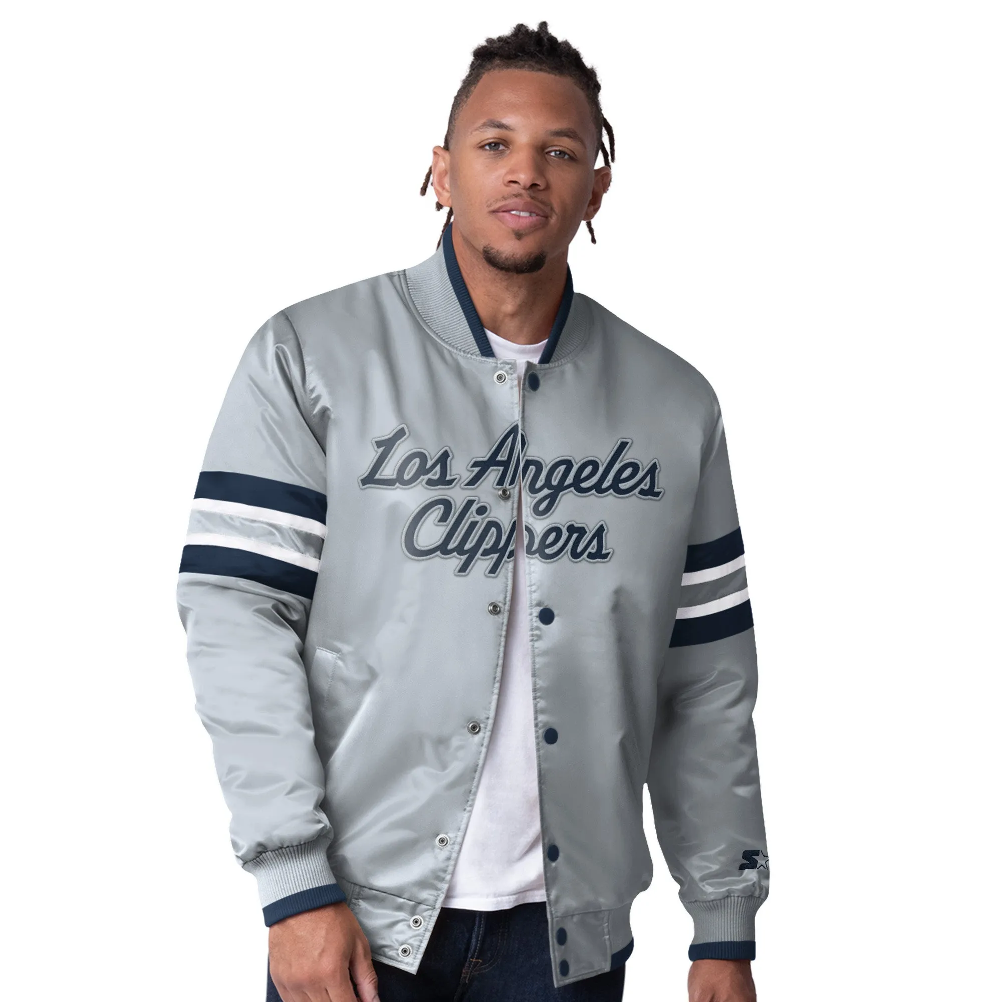 Gray Clippers Varsity Jacket
