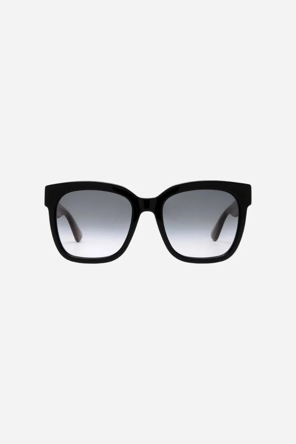 Gucci Black/Green Square Sunglasses - Gg0034sn-002 54