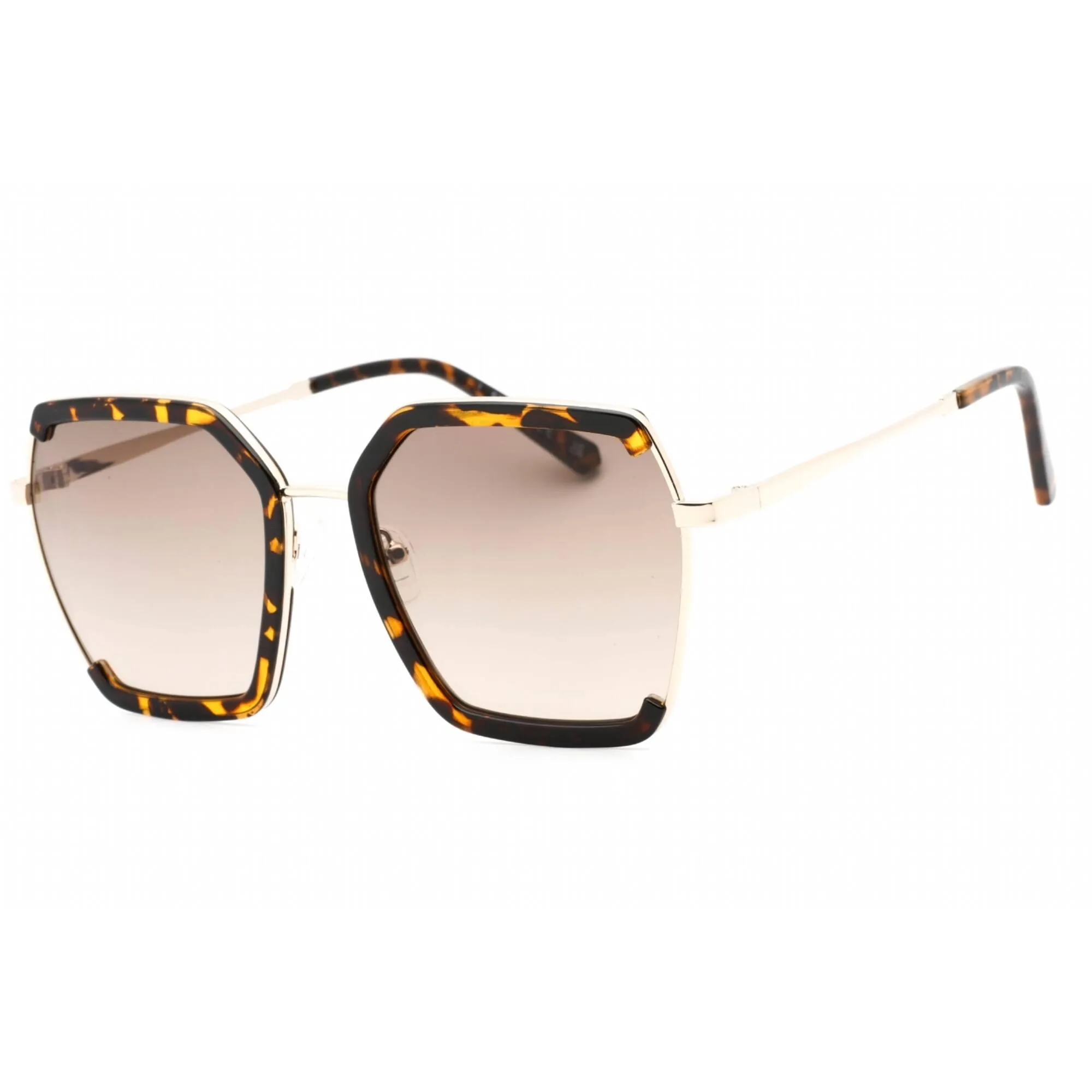 Guess Factory Women's Sunglasses - Dark Havana Metal Butterfly Frame | GF0418 52F