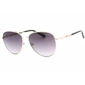 Guess Factory Women's Sunglasses - Gold Metal Full Rim Frame | GF6143 32B