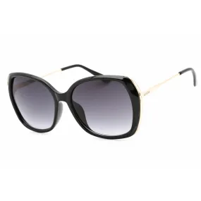 Guess Factory Women's Sunglasses - Shiny Black Frame Gradient Smoke Lens | GF0396 01B