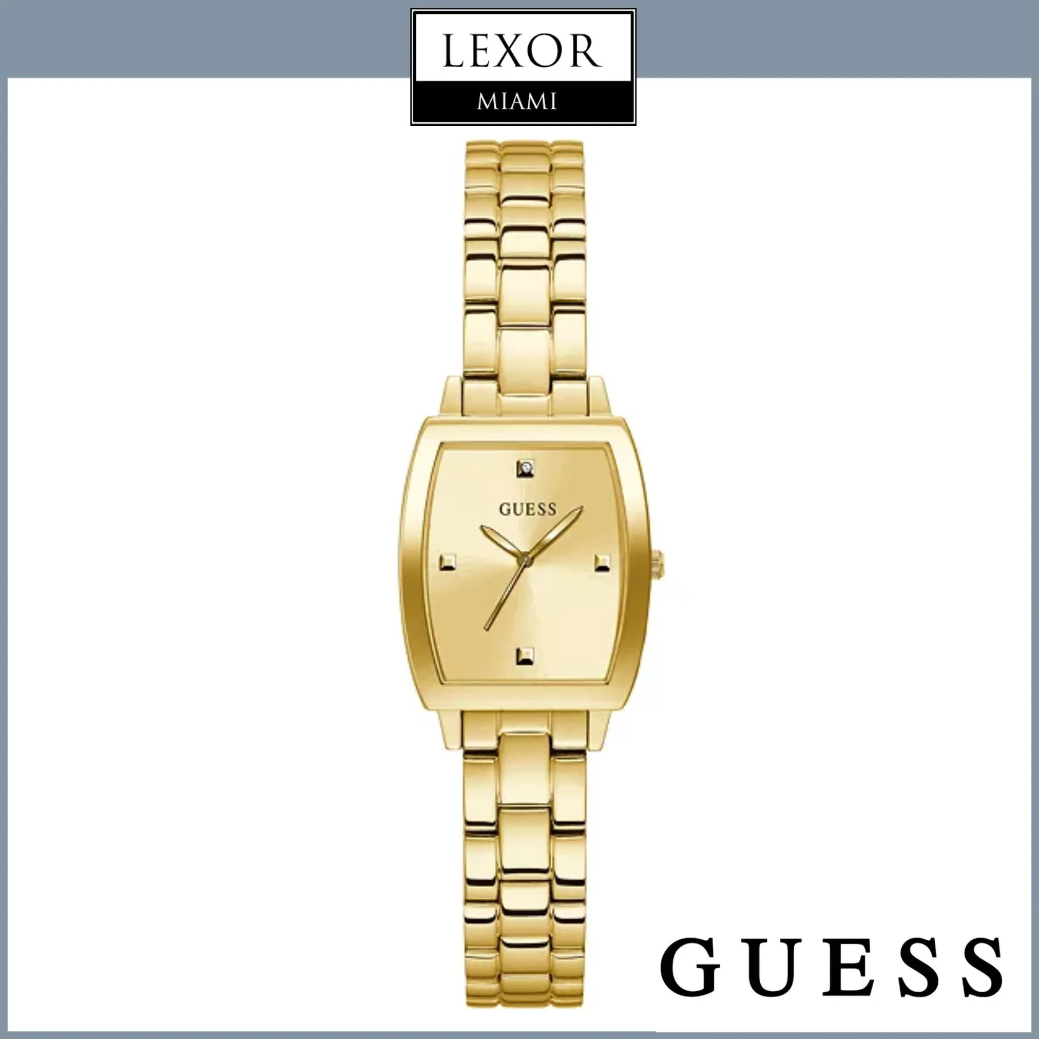 Guess GW0384L2 Gold-Tone Diamond Accented Women Watch 25mm