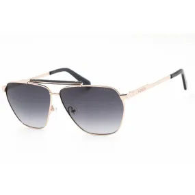 Guess Men's Sunglasses - Full Rim Gold Metal Rectangular Shape Frame | GU00053 32B