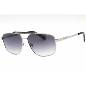 Guess Men's Sunglasses - Shiny Dark Nickeltin Aviator Full Rim Frame | GU00054 06B