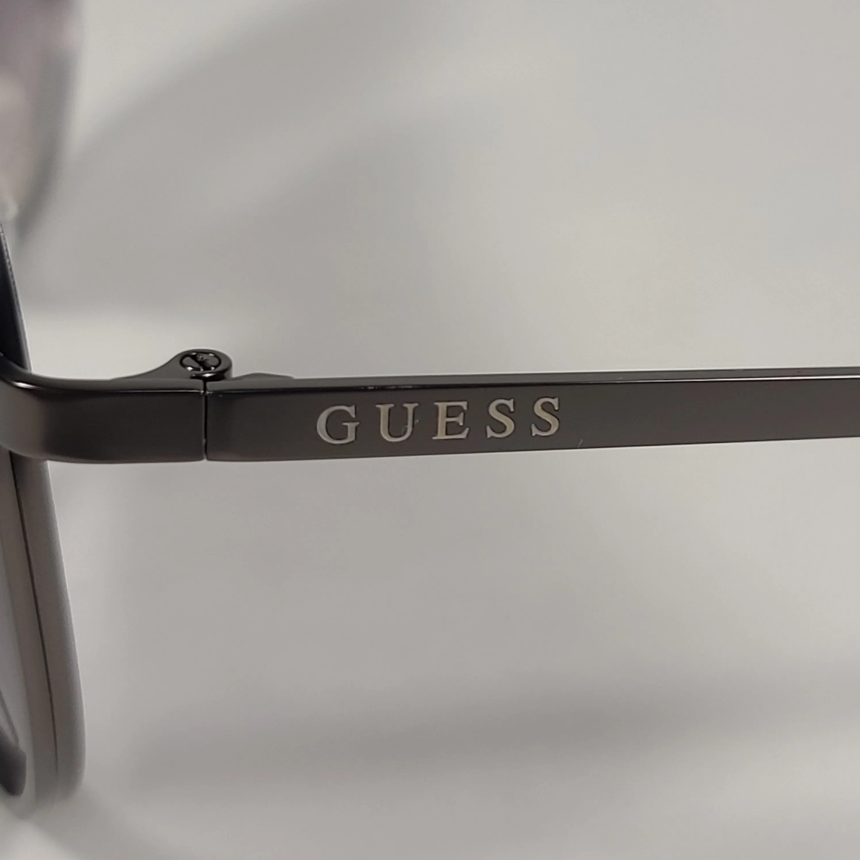 Guess Shield Aviator Sunglasses Gunmetal Frame Gray Gradient Lens GF0199 09B
