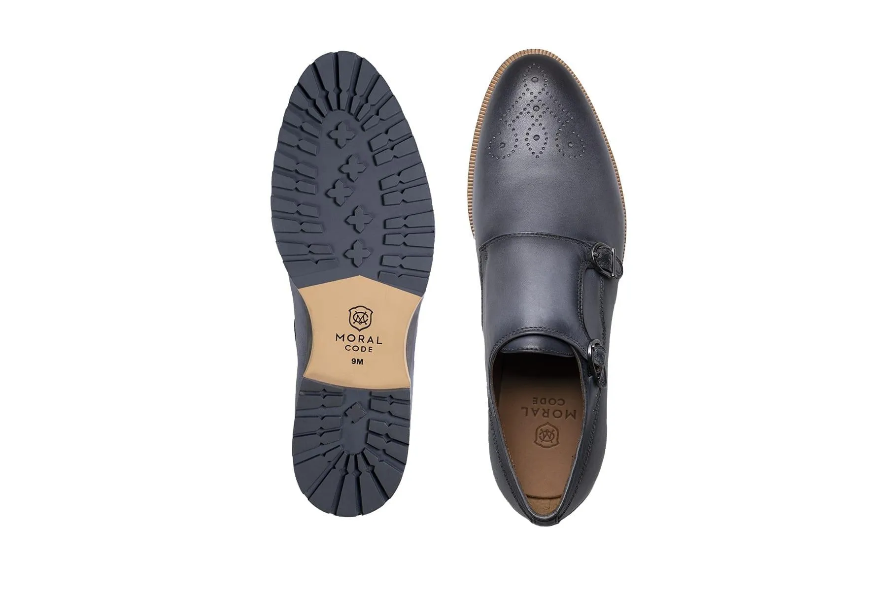 Gunnar Men's Double-Strap Monk Dress Shoe