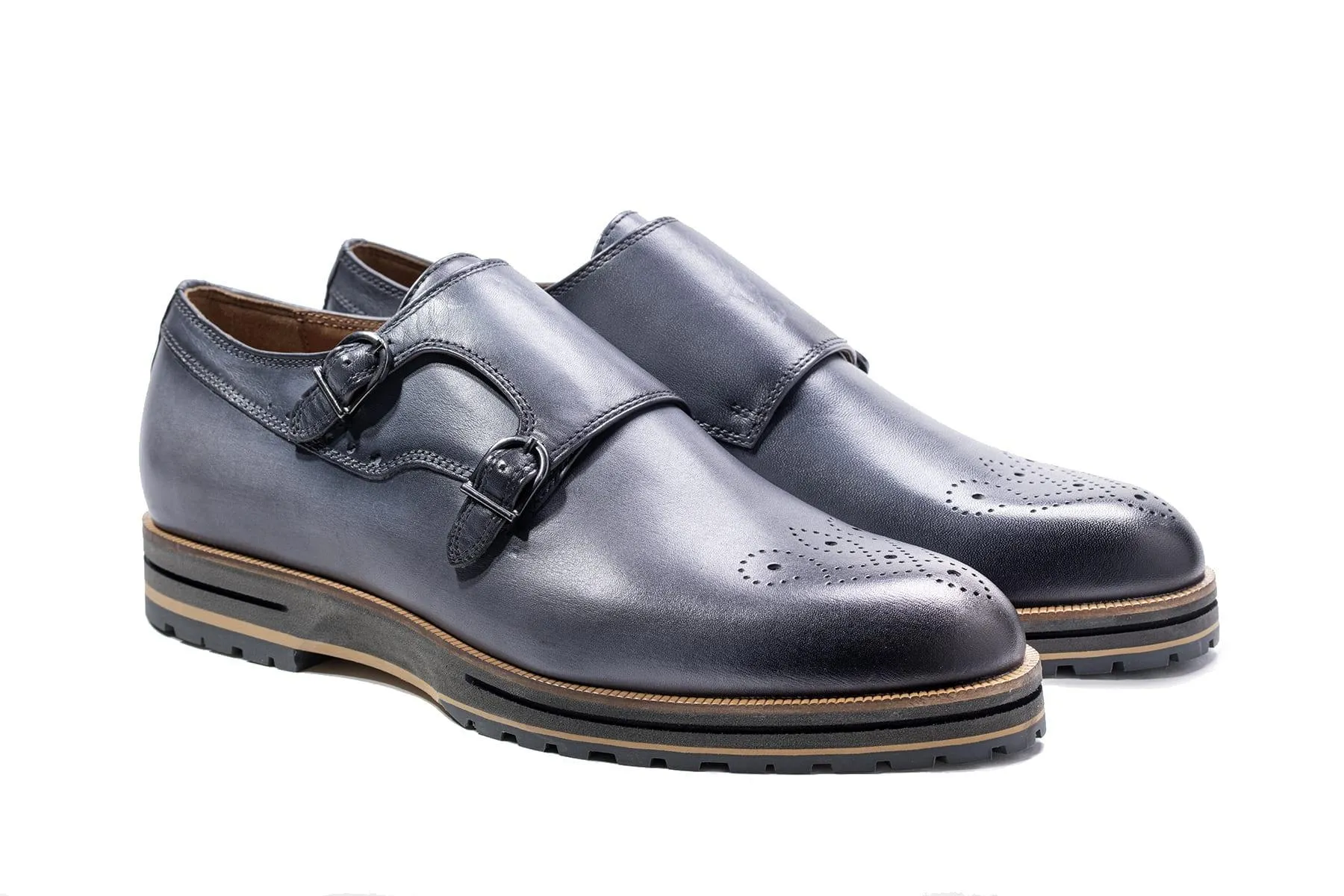 Gunnar Men's Double-Strap Monk Dress Shoe