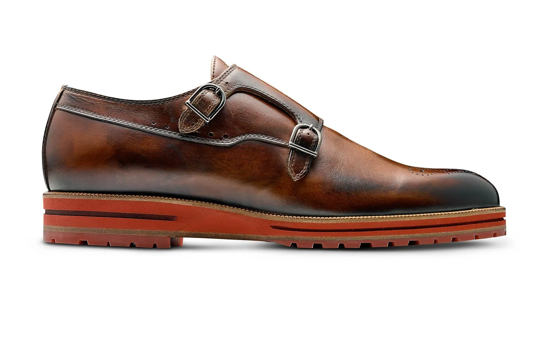Gunnar Men's Double-Strap Monk Dress Shoe