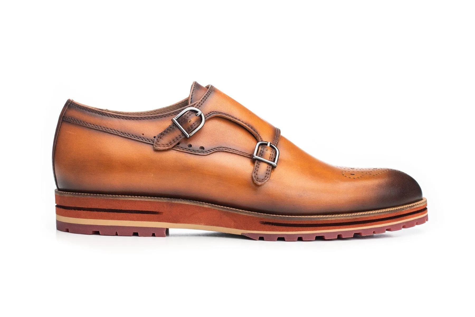 Gunnar Men's Double-Strap Monk Dress Shoe