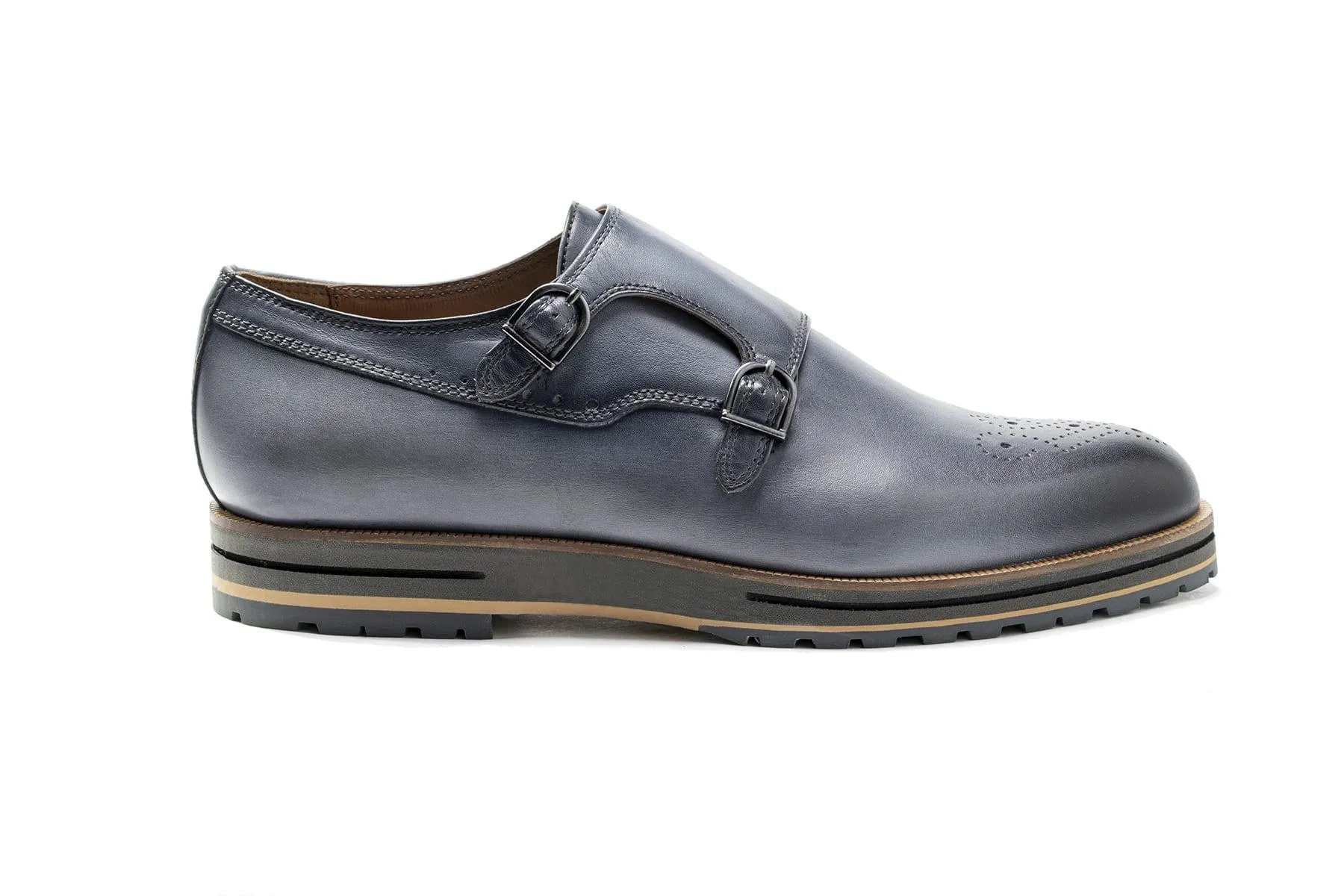 Gunnar Men's Double-Strap Monk Dress Shoe