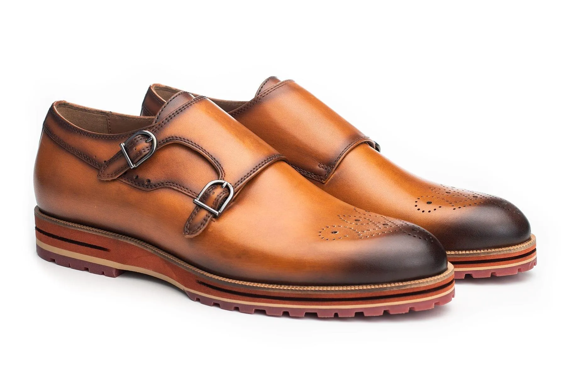 Gunnar Men's Double-Strap Monk Dress Shoe