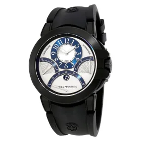 Harry Winston Ocean Triple Retrograde Chronograph Automatic Silver Dial Men's Watch OCEACT44ZZ005