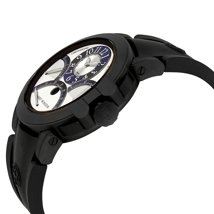 Harry Winston Ocean Triple Retrograde Chronograph Automatic Silver Dial Men's Watch OCEACT44ZZ005