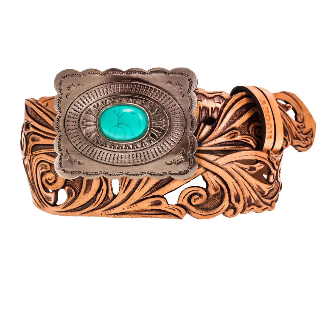 Hooey Rouge Hand Tooled Belt HWBLT030