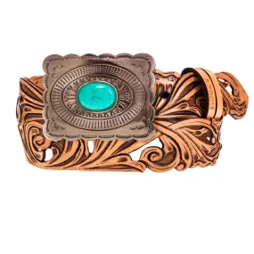 Hooey Rouge Hand Tooled Belt HWBLT030