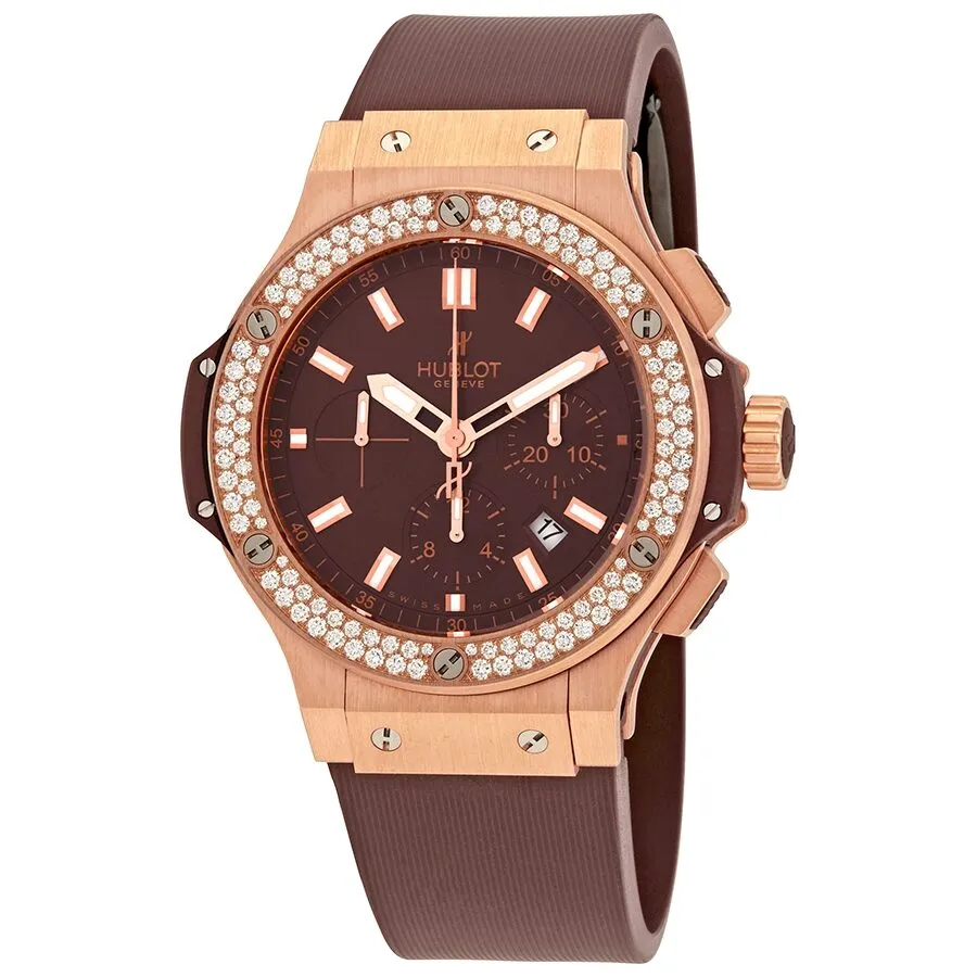 Hublot Big Bang 18kt Rose Gold Automatic Chronograph Diamond Men's Watch 301.PC.3180.RC.1104