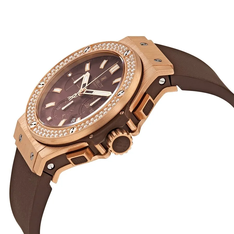 Hublot Big Bang 18kt Rose Gold Automatic Chronograph Diamond Men's Watch 301.PC.3180.RC.1104