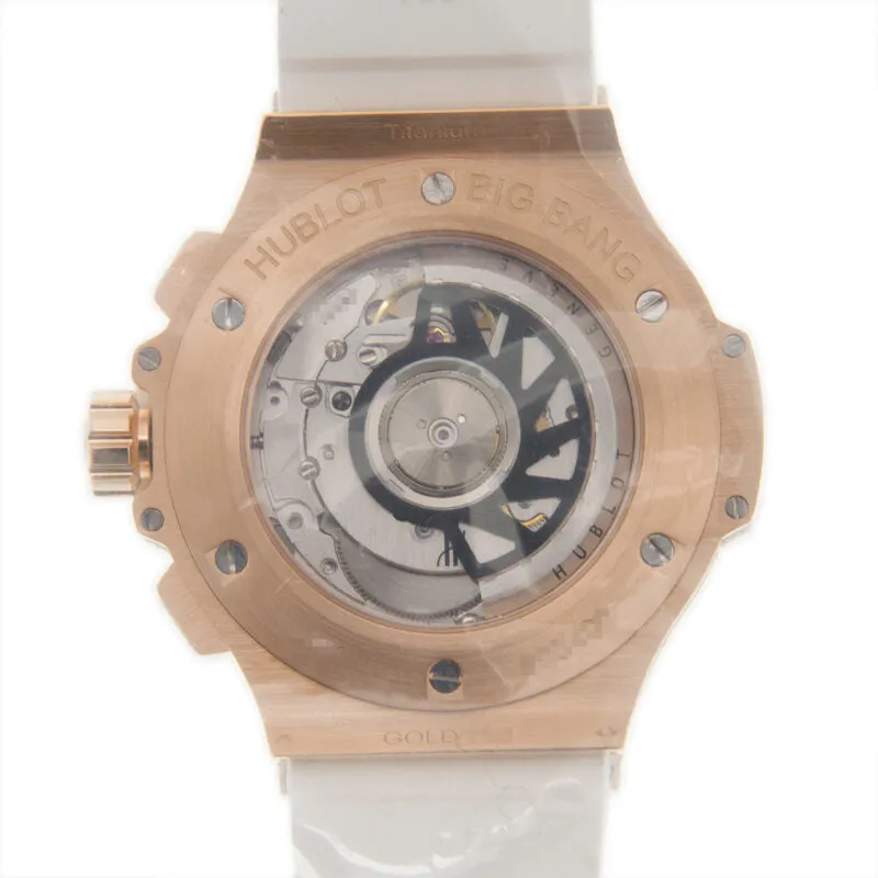 Hublot Big Bang Chronograph Automatic Diamond Gold Dial Watch 341.PE.9010.RW.0904