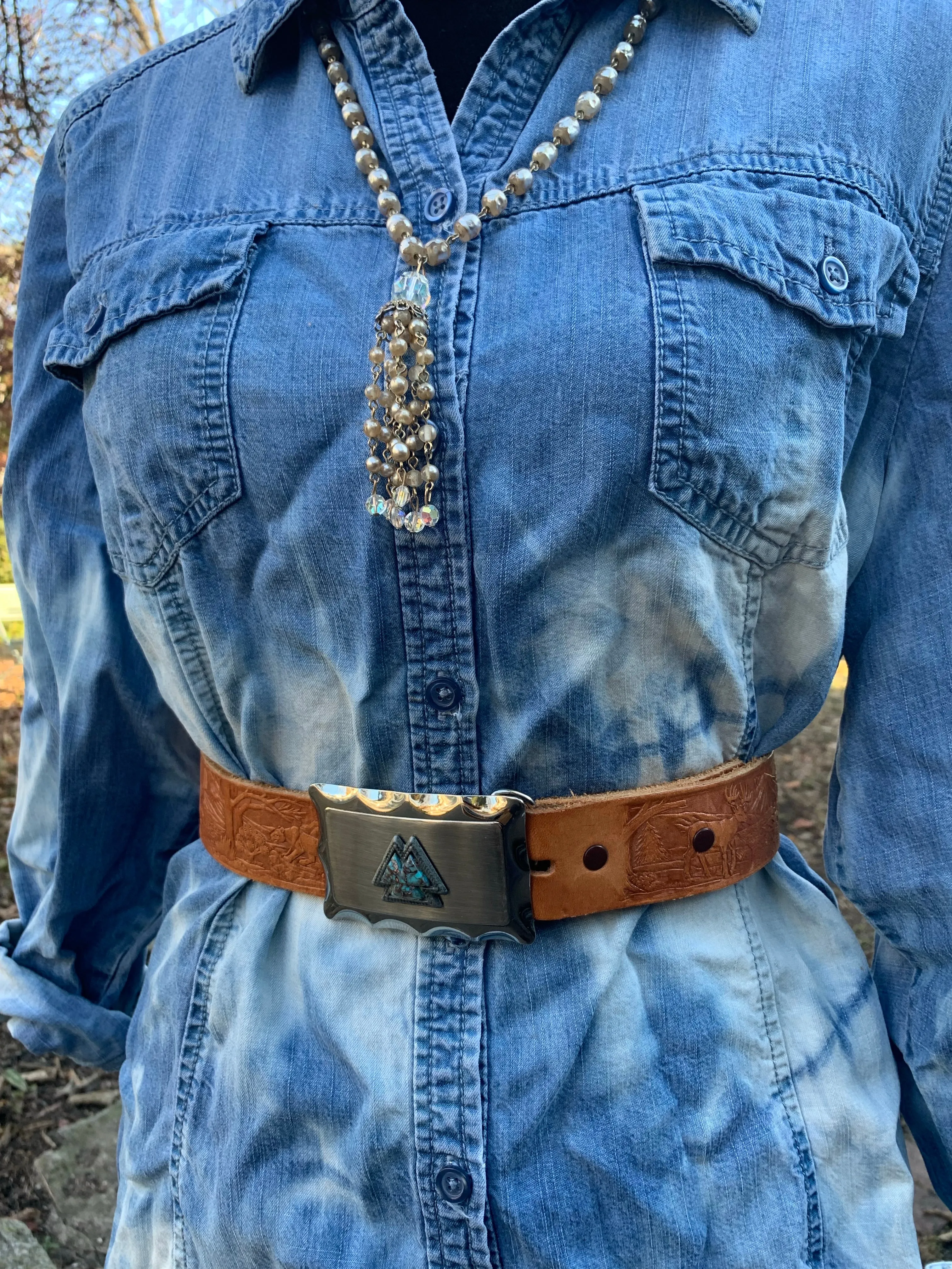 Hunter Vintage Western Snap-Back Belt