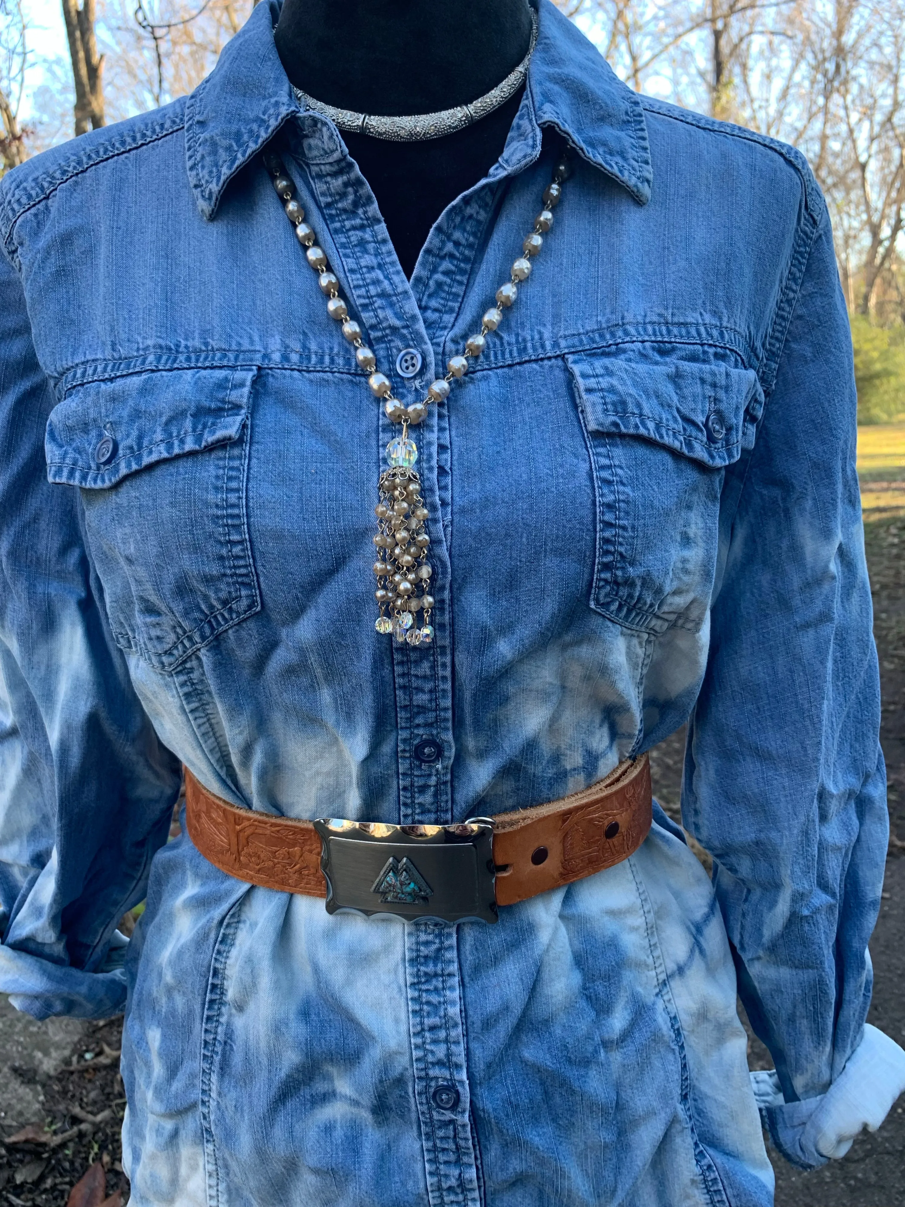 Hunter Vintage Western Snap-Back Belt