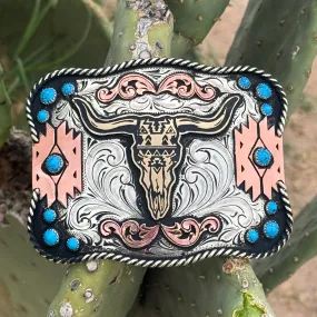 In-Stock Buckle Turquoise Stones (3.5"x4.5")