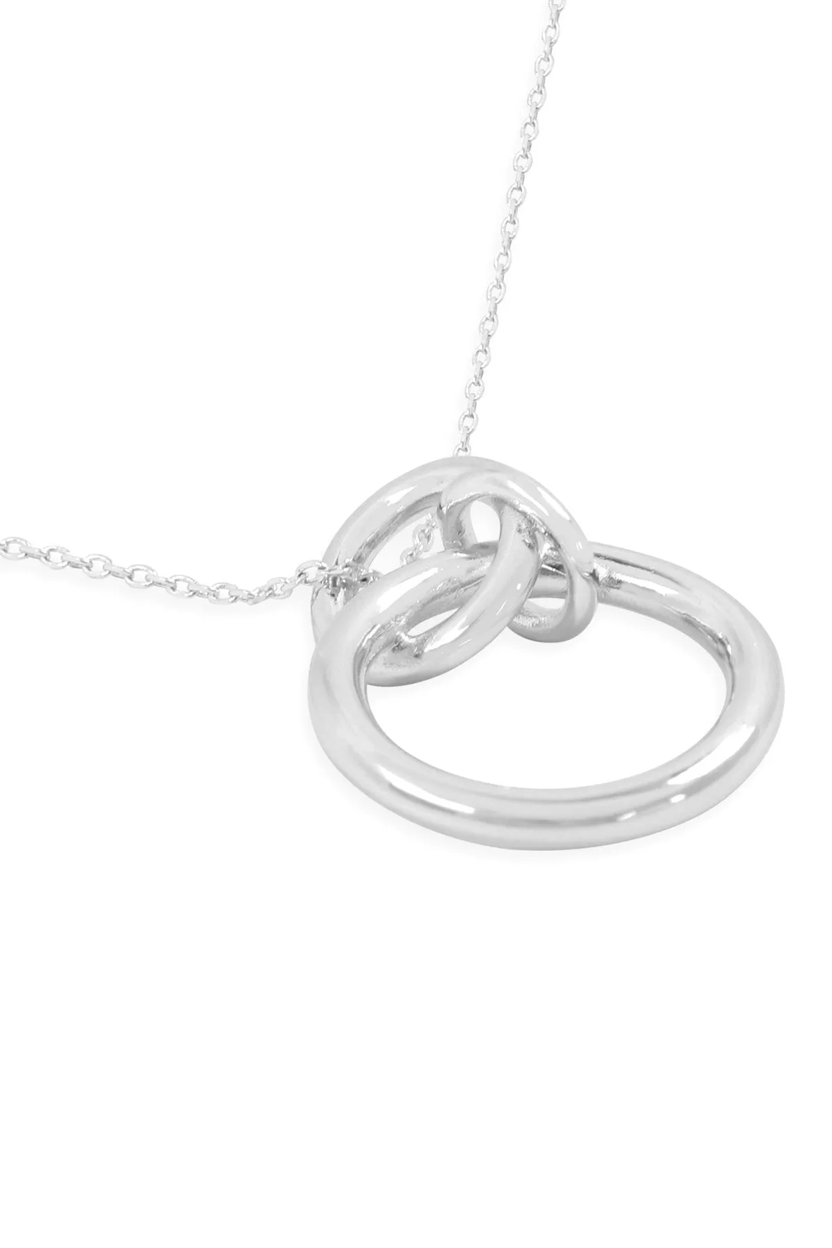 Inb020 - 3 Linked Ring Necklace