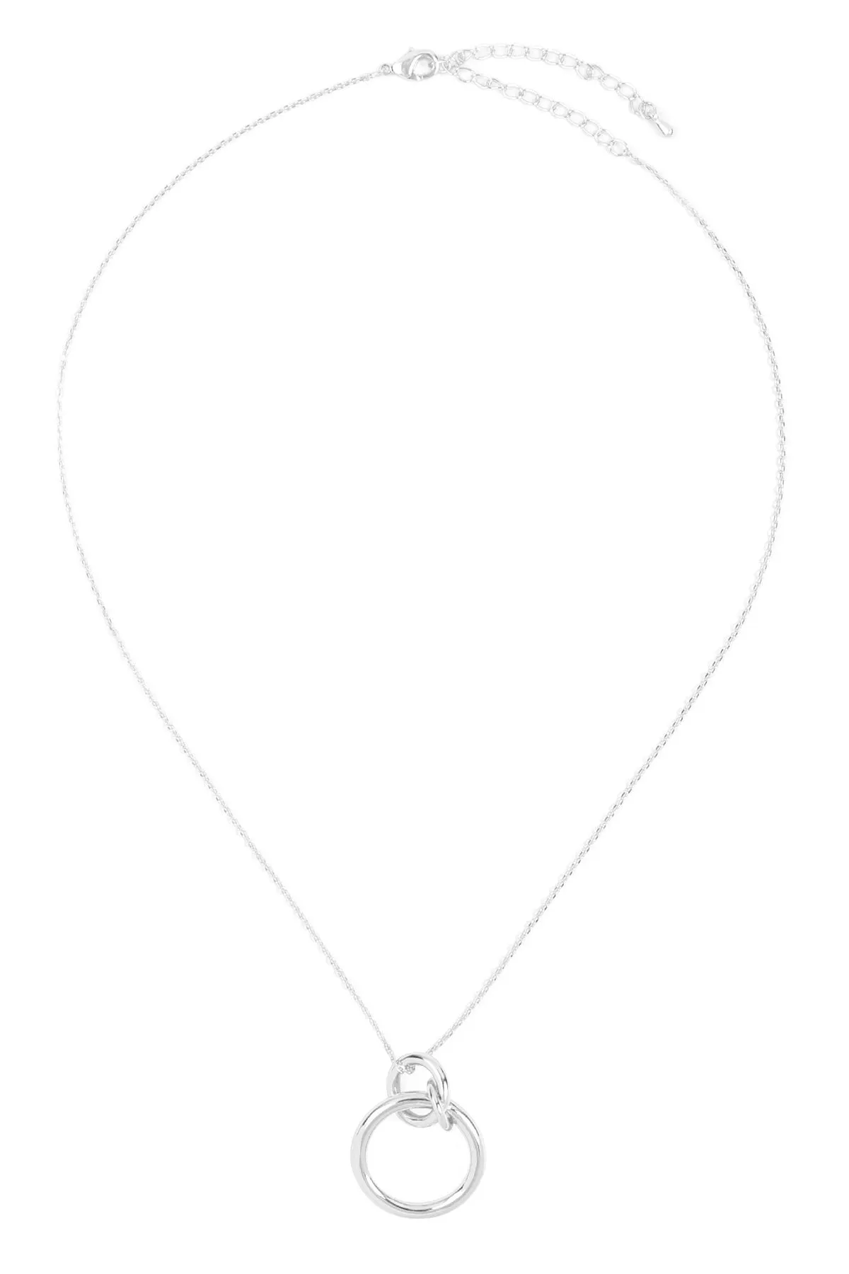 Inb020 - 3 Linked Ring Necklace