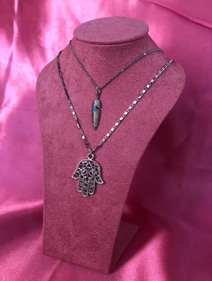 Indian leaf necklace