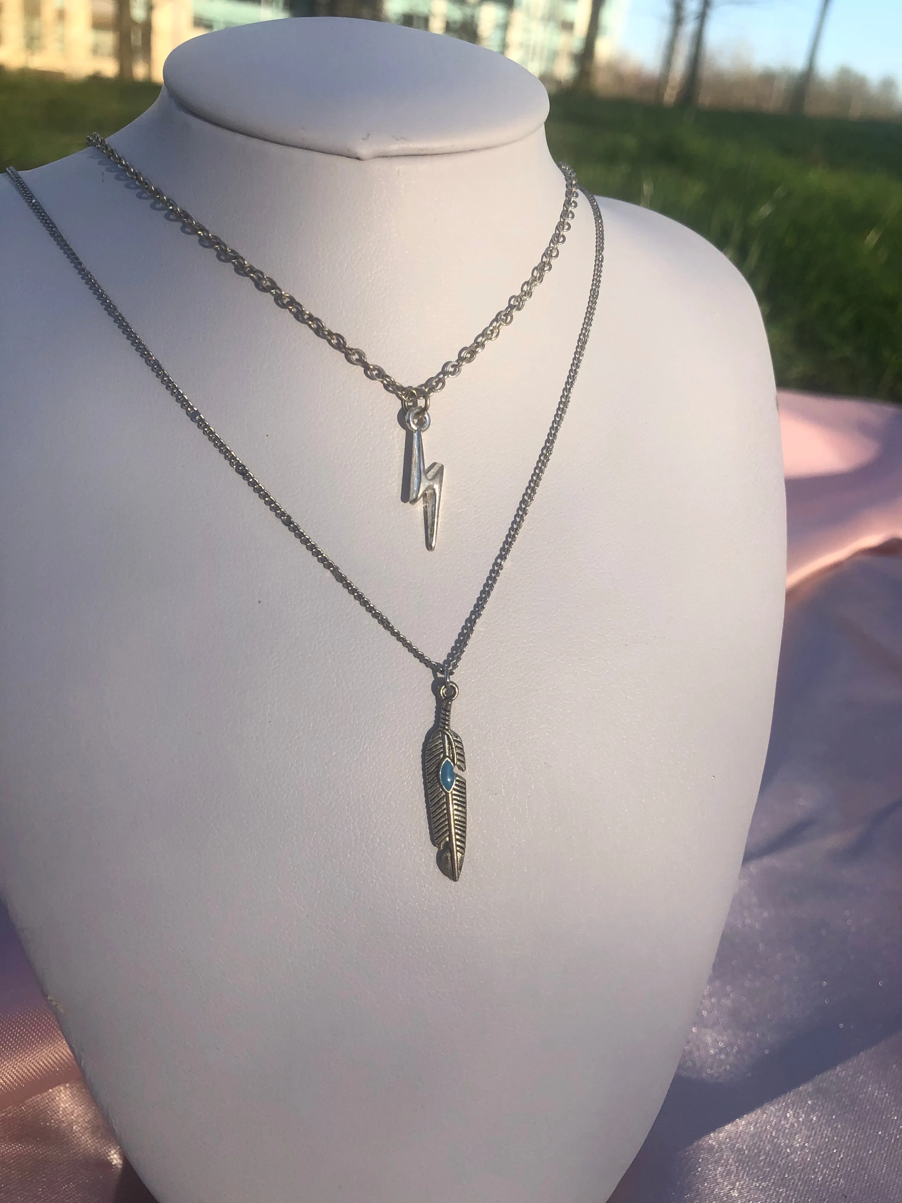 Indian leaf necklace