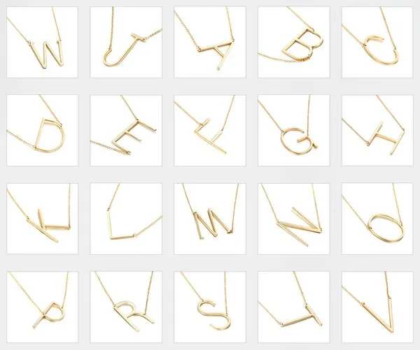Initial Necklaces - Gold or Silver