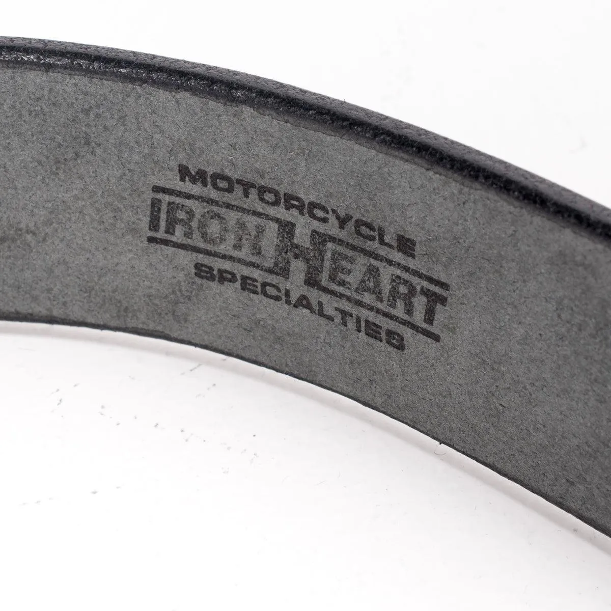 Iron Heart IHB-11-BLK Heavy Duty "Tochigi" Leather Belt With Brass Garrison Buckle - Black