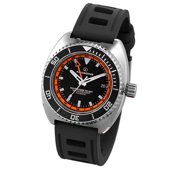 ISOfrane Black Rubber Watch Strap