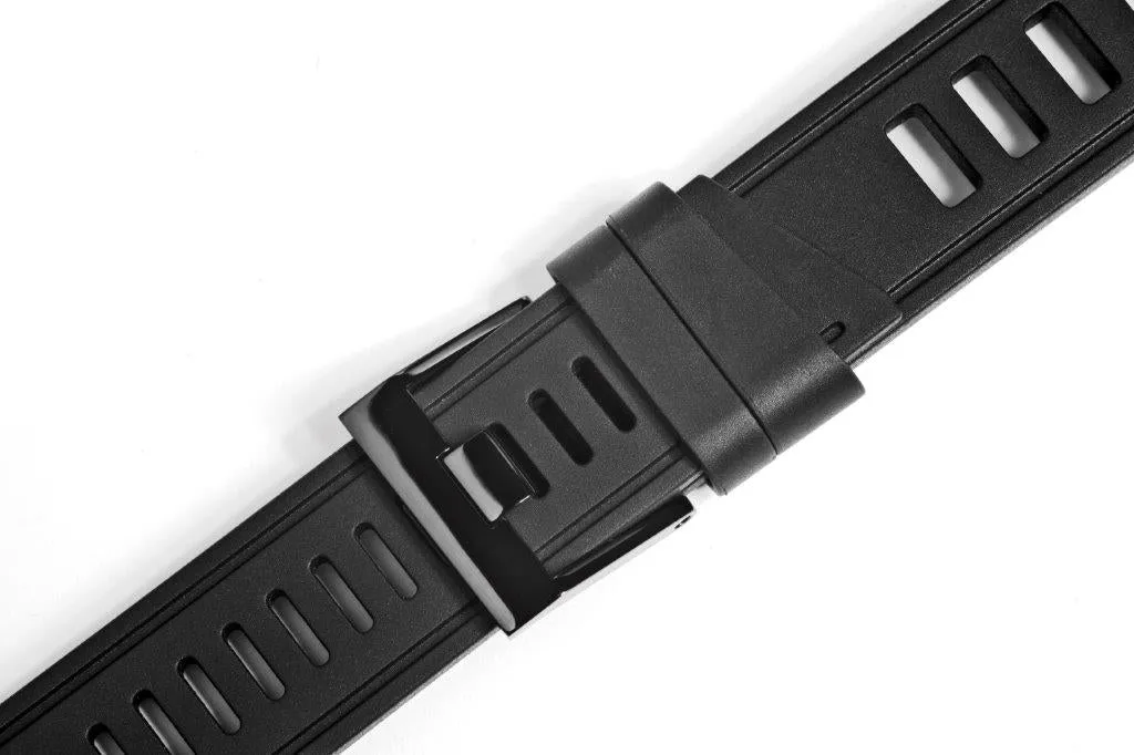 ISOfrane Black Rubber Watch Strap
