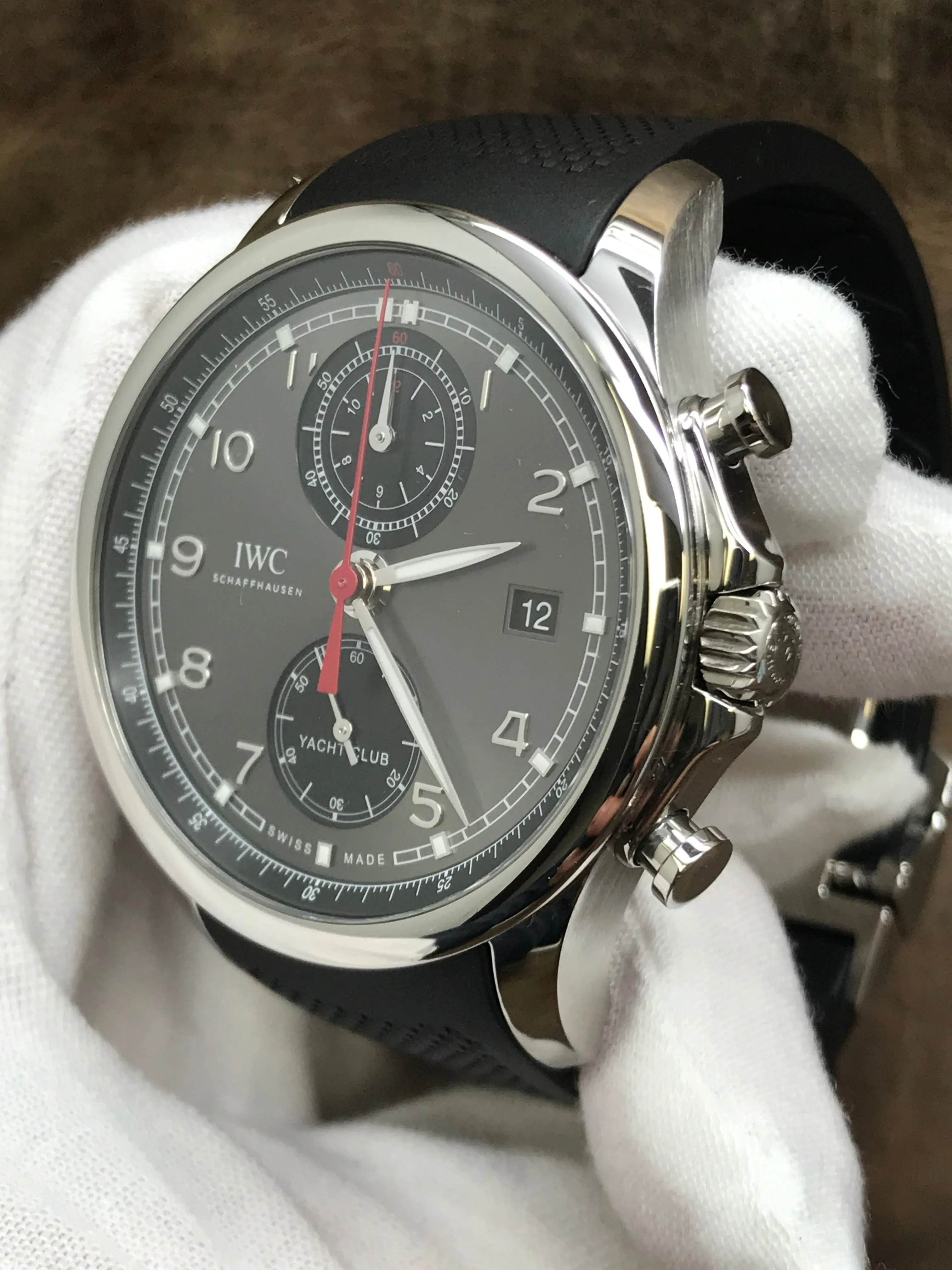 IWC Portugieser Yacht Club Chronograph IW390503 Slate Dial Automatic Men's Watch