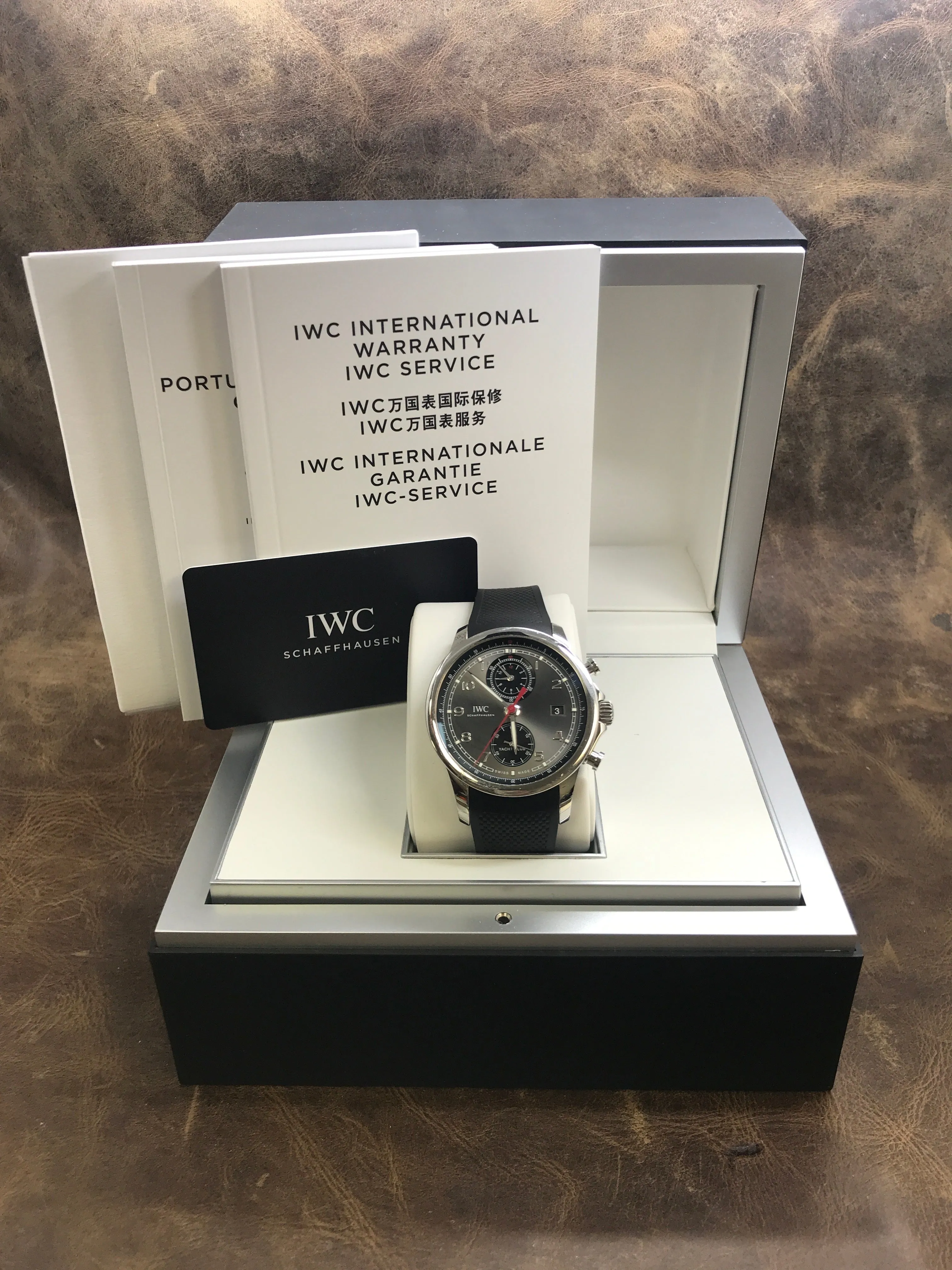 IWC Portugieser Yacht Club Chronograph IW390503 Slate Dial Automatic Men's Watch