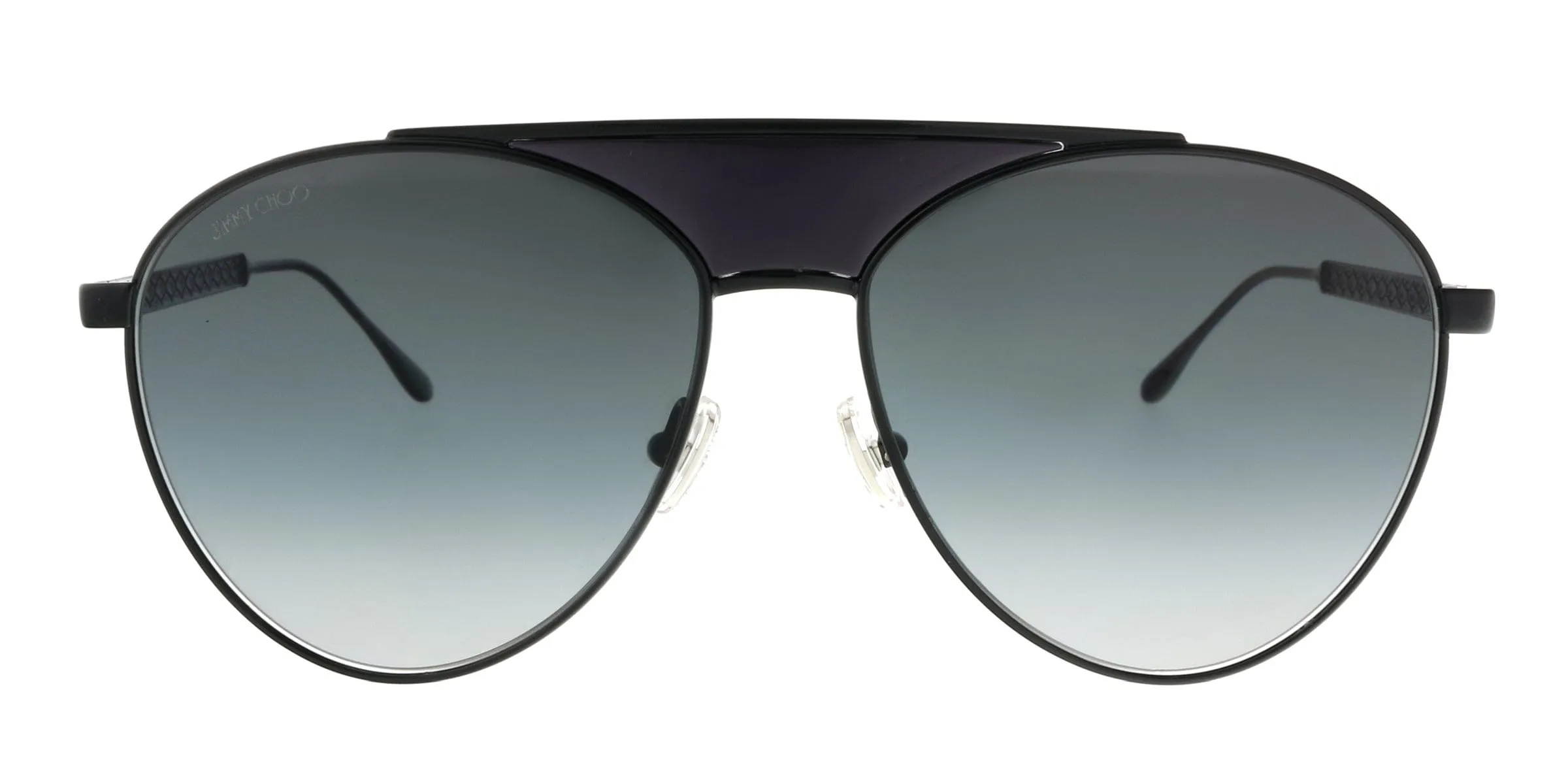 Jimmy Choo AVE/S 807 Black Aviator Sunglasses