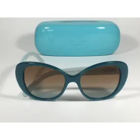 Kate Spade Emery Cat Eye Sunglasses Aqua Sea Glass Brown Gradient Lens Emery/s 0JGW WB